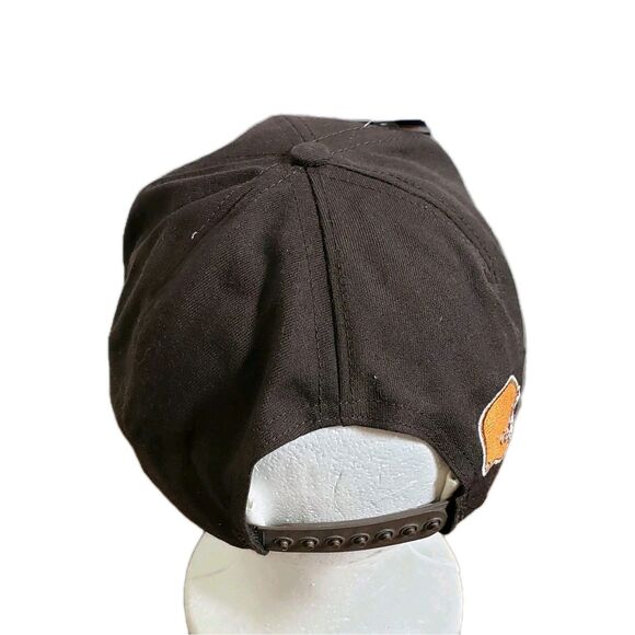 Vtg Cleveland Browns NFL Script Hat Snapback Cap NWT Deadstock Eastport USA - Picture 2 of 16